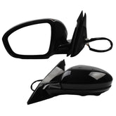 Driver side Mirror Compatible with 2019-2023 Nissan Altima Heated Turn Signal Blind Spot Camera Manual Fold Power Adjustment Left Door Mirror 10PINS Black Replaces# NI1320315